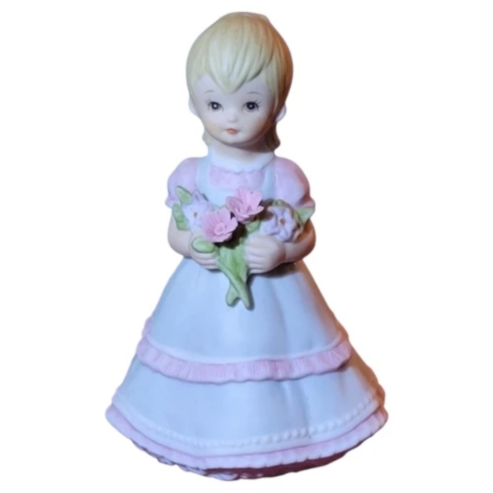 Vtg GEO LEFTON CHINA 07485 THE CHRISTOPHER COLLECTION 1990 FLOWER GIRL